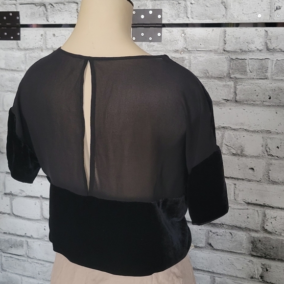 ❤️Babaton velvet/silk top. Black. Small. - Picture 4 of 6